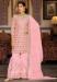 Picture of Georgette Pale Violet Red Straight Cut Salwar Kameez