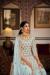 Picture of Georgette Dark Sea Green Straight Cut Salwar Kameez