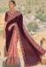 Picture of Nice Satin & Silk Saddle Brown Saree