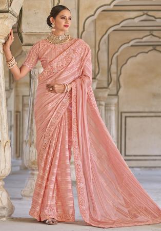 Picture of Excellent Silk Rosy Brown Saree