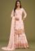 Picture of Georgette Antique White Straight Cut Salwar Kameez