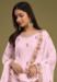 Picture of Georgette Lavender Blush Straight Cut Salwar Kameez