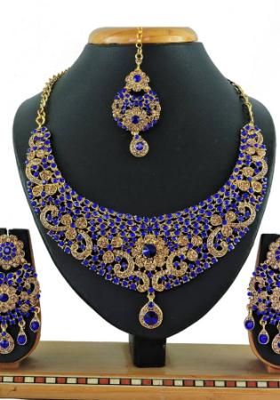 Picture of Elegant Blue Necklace Set