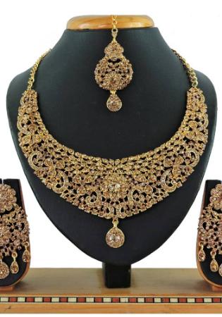 Picture of Splendid Tan Necklace Set