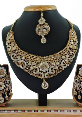 Picture of Statuesque Dark Khaki Necklace Set