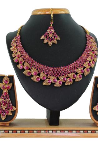 Picture of Classy Purple Necklace Set