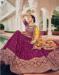 Picture of Beautiful Chiffon Dark Magenta Lehenga Choli