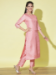 Picture of Good Looking Cotton & Silk Pink Readymade Salwar Kameez