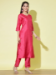 Picture of Cotton & Silk Fire Brick Readymade Salwar Kameez