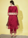 Picture of Cotton & Silk Maroon Readymade Salwar Kameez