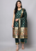 Picture of Cotton & Silk Dark Slate Grey Readymade Salwar Kameez