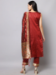 Picture of Cotton & Silk Maroon Readymade Salwar Kameez