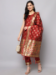 Picture of Cotton & Silk Maroon Readymade Salwar Kameez