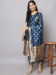 Picture of Cotton & Silk Dark Slate Blue Readymade Salwar Kameez