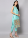 Picture of Cotton & Silk Pale Turquoise Readymade Salwar Kameez