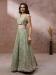 Picture of Lovely Georgette Dark Sea Green Lehenga Choli