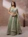 Picture of Lovely Georgette Dark Sea Green Lehenga Choli