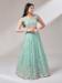 Picture of Good Looking Net Dark Sea Green Lehenga Choli