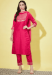 Picture of Shapely Silk Deep Pink Readymade Salwar Kameez