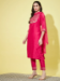 Picture of Shapely Silk Deep Pink Readymade Salwar Kameez