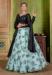 Picture of Organza Light Steel Blue Readymade Lehenga Choli