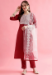 Picture of Statuesque Silk Red Readymade Salwar Kameez