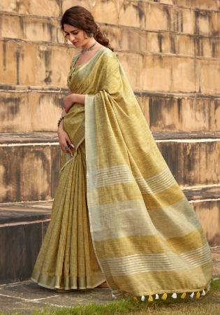 Picture of Beauteous Silk Dark Khaki Saree