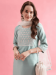 Picture of Silk Medium Sea Green Readymade Salwar Kameez