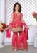 Picture of Splendid Georgette Pale Violet Red Kids Lehenga Choli