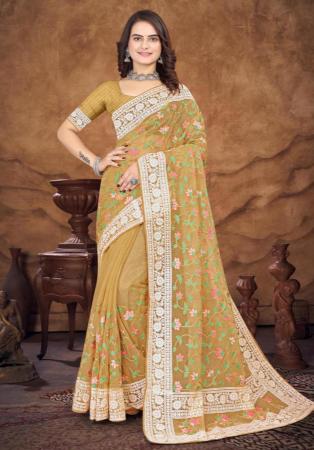 Picture of Lovely Organza Peru Saree