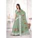 Picture of Pretty Organza Dark Sea Green Saree