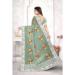 Picture of Pretty Organza Dark Sea Green Saree