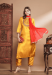 Picture of Cotton & Silk Sandy Brown Readymade Salwar Kameez