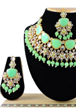 Picture of Nice Light Green Necklace Set