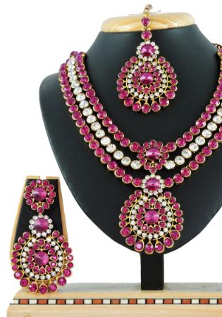 Picture of Bewitching Indian Red Necklace Set