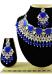 Picture of Pretty Royal Blue Necklace Set