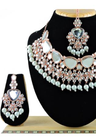 Picture of Radiant Dark Sea Green Necklace Set