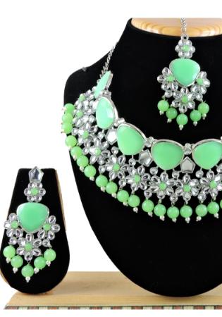 Picture of Nice Light Green Necklace Set