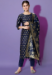 Picture of Cotton & Silk Navy Blue Readymade Salwar Kameez