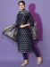 Picture of Cotton & Silk Navy Blue Readymade Salwar Kameez