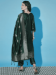 Picture of Cotton & Silk Dark Olive Green Readymade Salwar Kameez