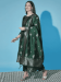 Picture of Cotton & Silk Dark Olive Green Readymade Salwar Kameez