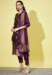 Picture of Cotton & Silk Purple Readymade Salwar Kameez