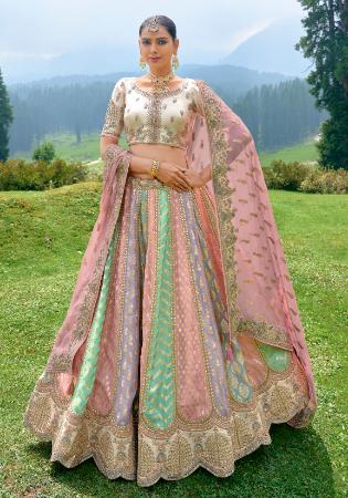 Picture of Resplendent Silk Dark Sea Green Lehenga Choli