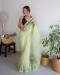 Picture of Wonderful Organza Off White Saree