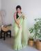 Picture of Wonderful Organza Off White Saree