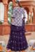 Picture of Georgette Dark Slate Blue Readymade Salwar Kameez