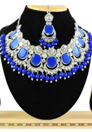 Picture of Enticing Midnight Blue Necklace Set