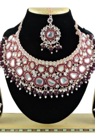 Picture of Good Looking Rosy Brown Necklace Set