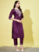 Picture of Lovely Silk Purple Readymade Salwar Kameez